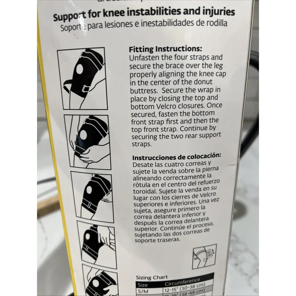 Bell Horn One Size Universal ProStyle Hinged Knee Supper Wrap Open Patella New